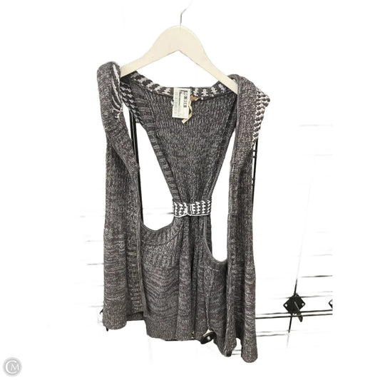 Vest Sweater By Free People In Grey, Size: S