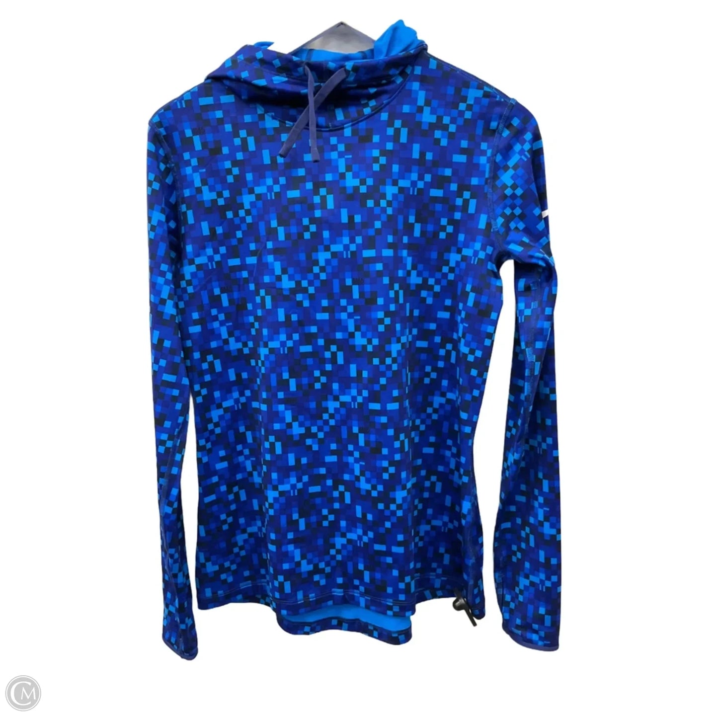 Athletic Sweatshirt Hoodie By Nike Apparel In Blue, Size: L