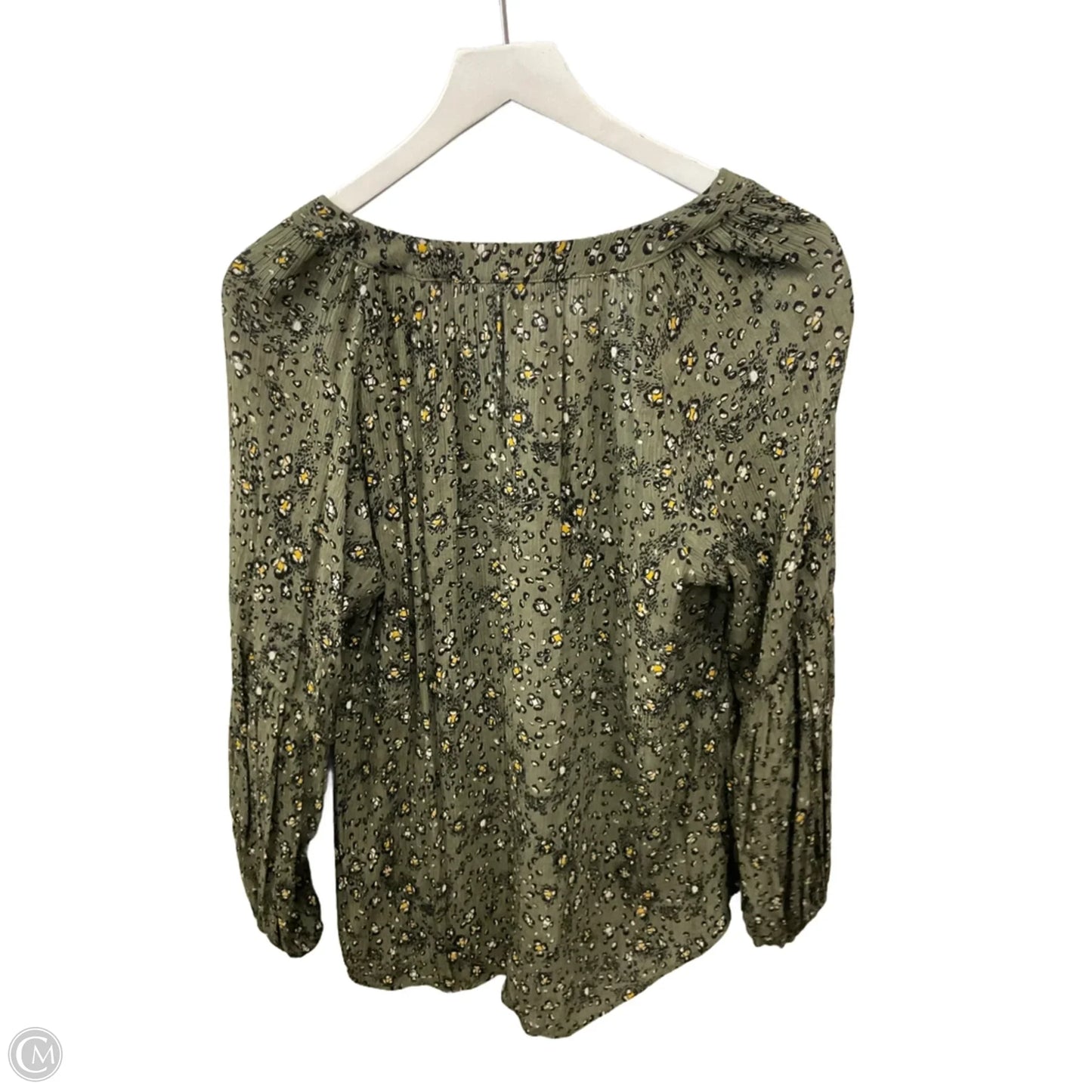 Top Long Sleeve By White House Black Market In Green, Size: M