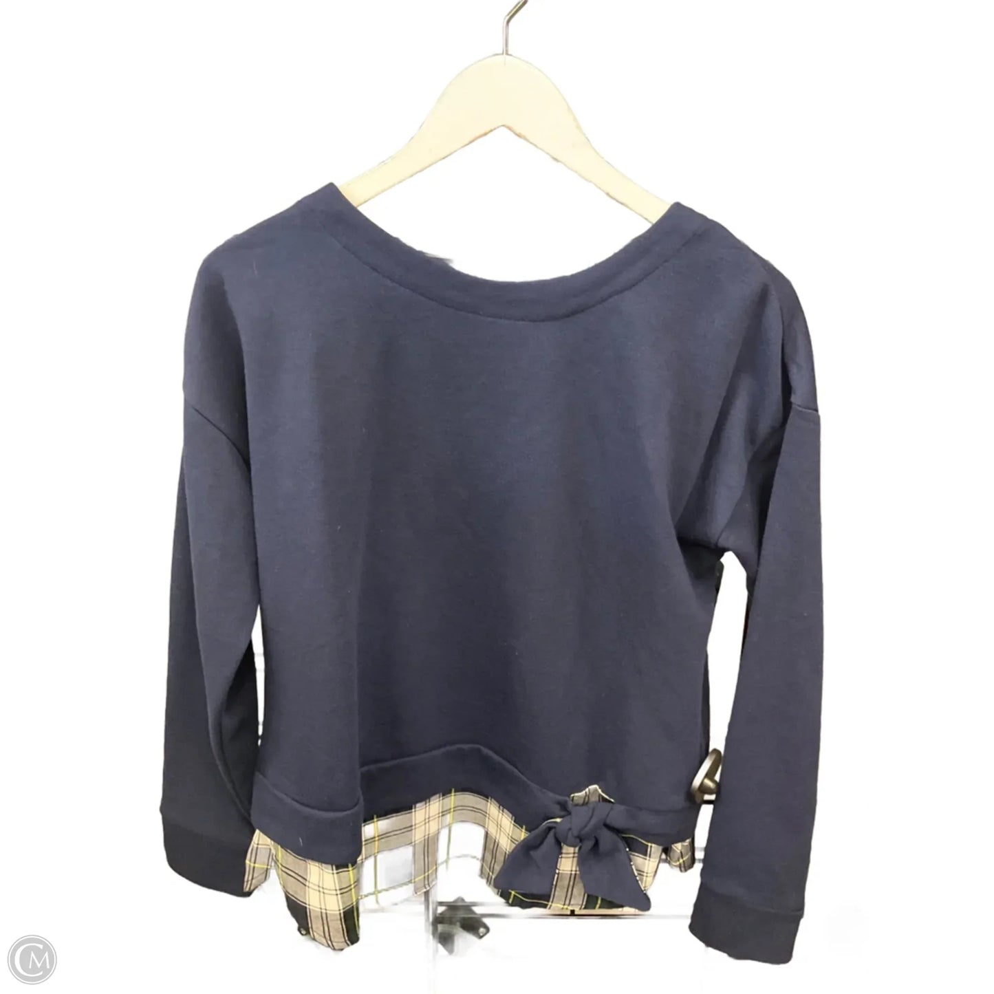 Sweatshirt Collar By Izod In Navy, Size: M