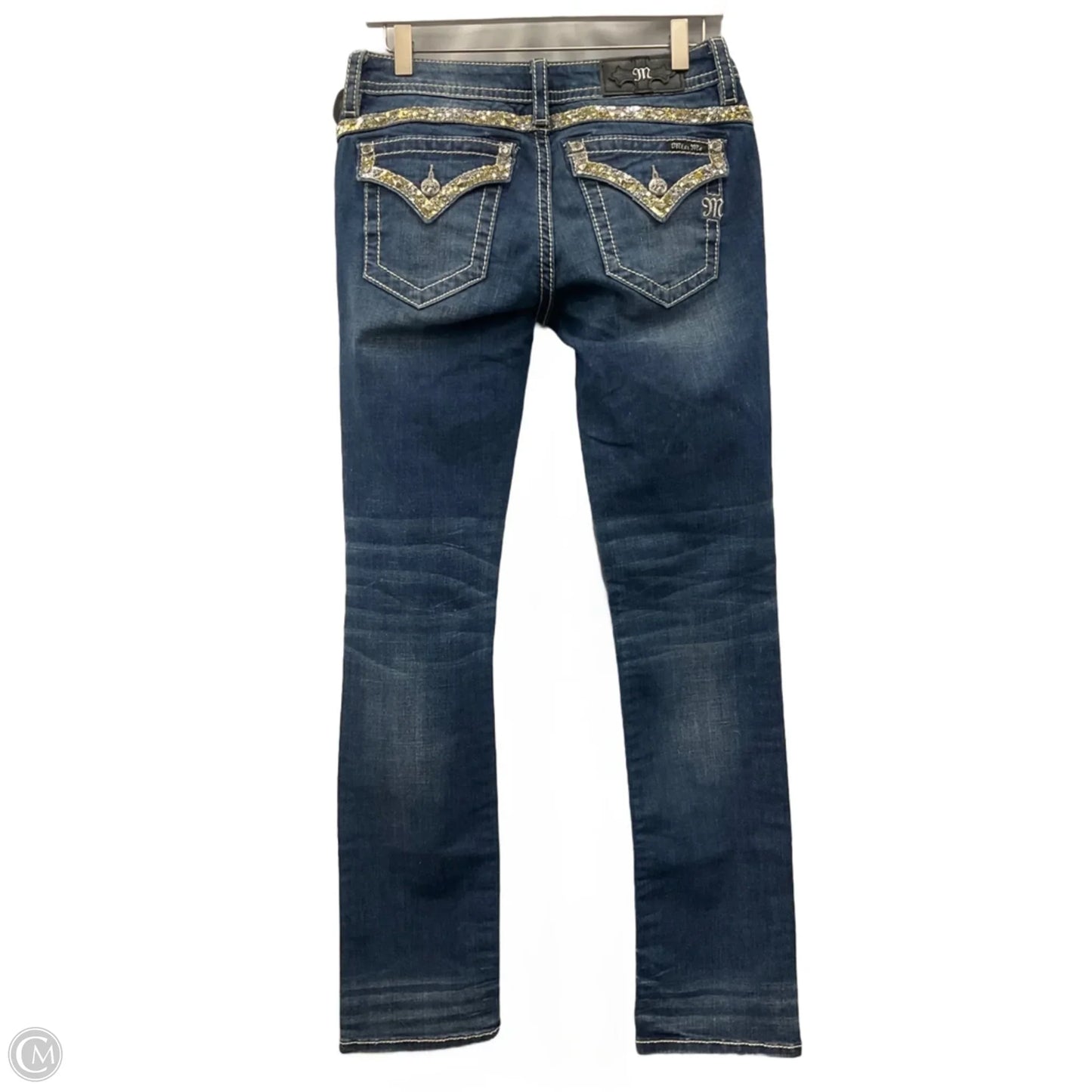 Jeans Straight By Miss Me In Blue Denim, Size: 6