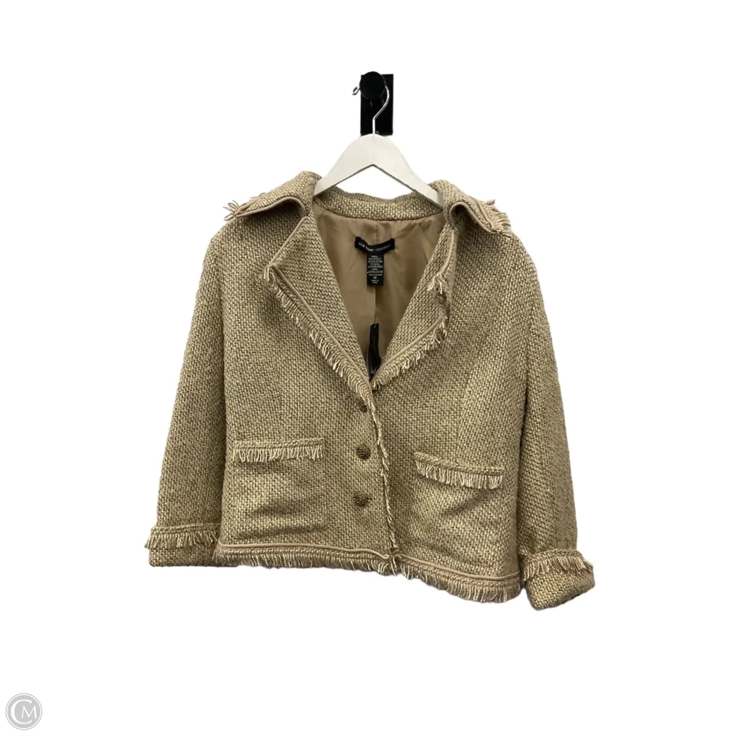 Sweater Cardigan By Alberto Makali In Gold, Size: L