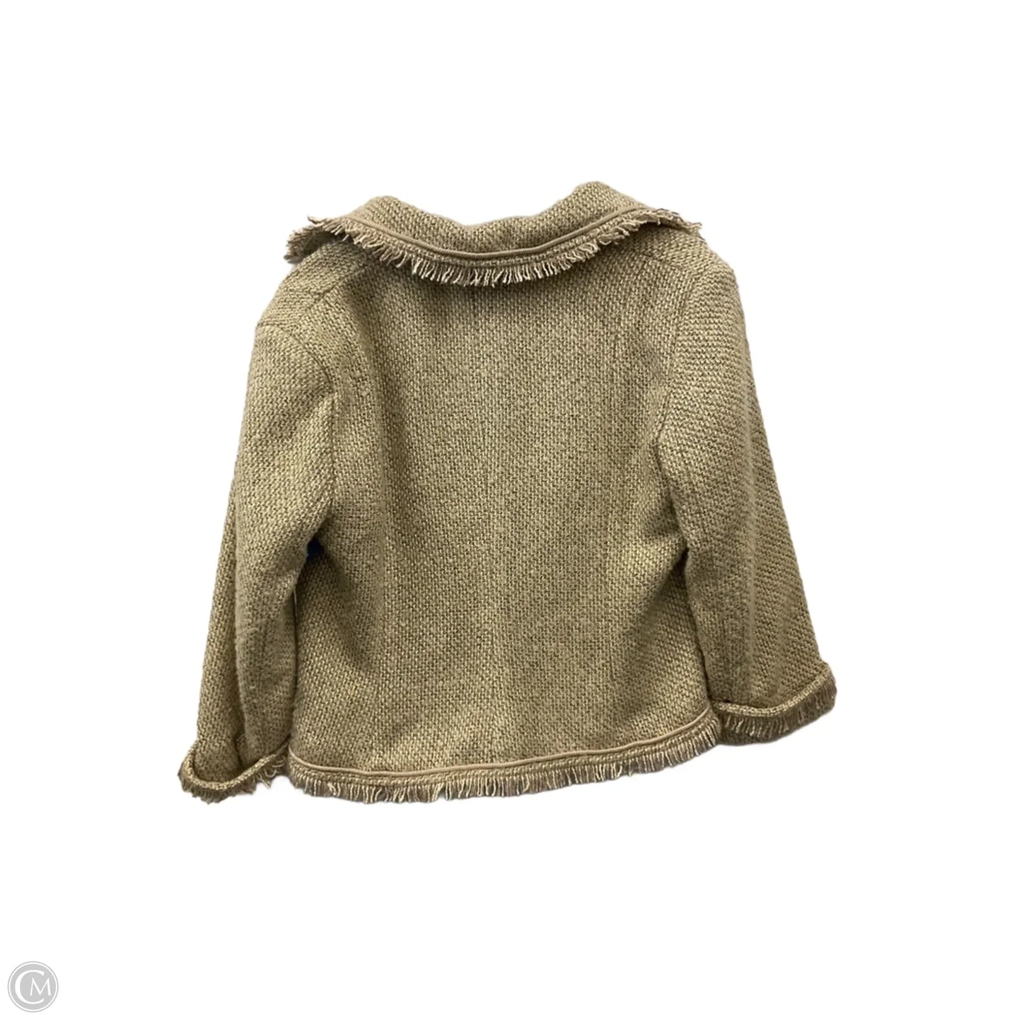 Sweater Cardigan By Alberto Makali In Gold, Size: L