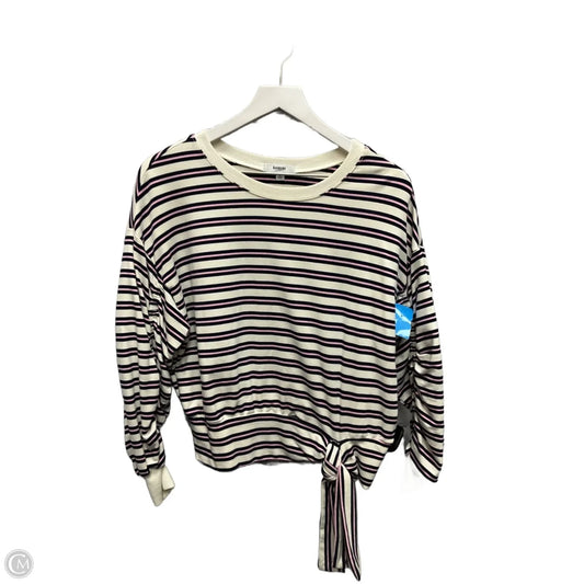 Top Long Sleeve By Kensie In Striped Pattern, Size: S