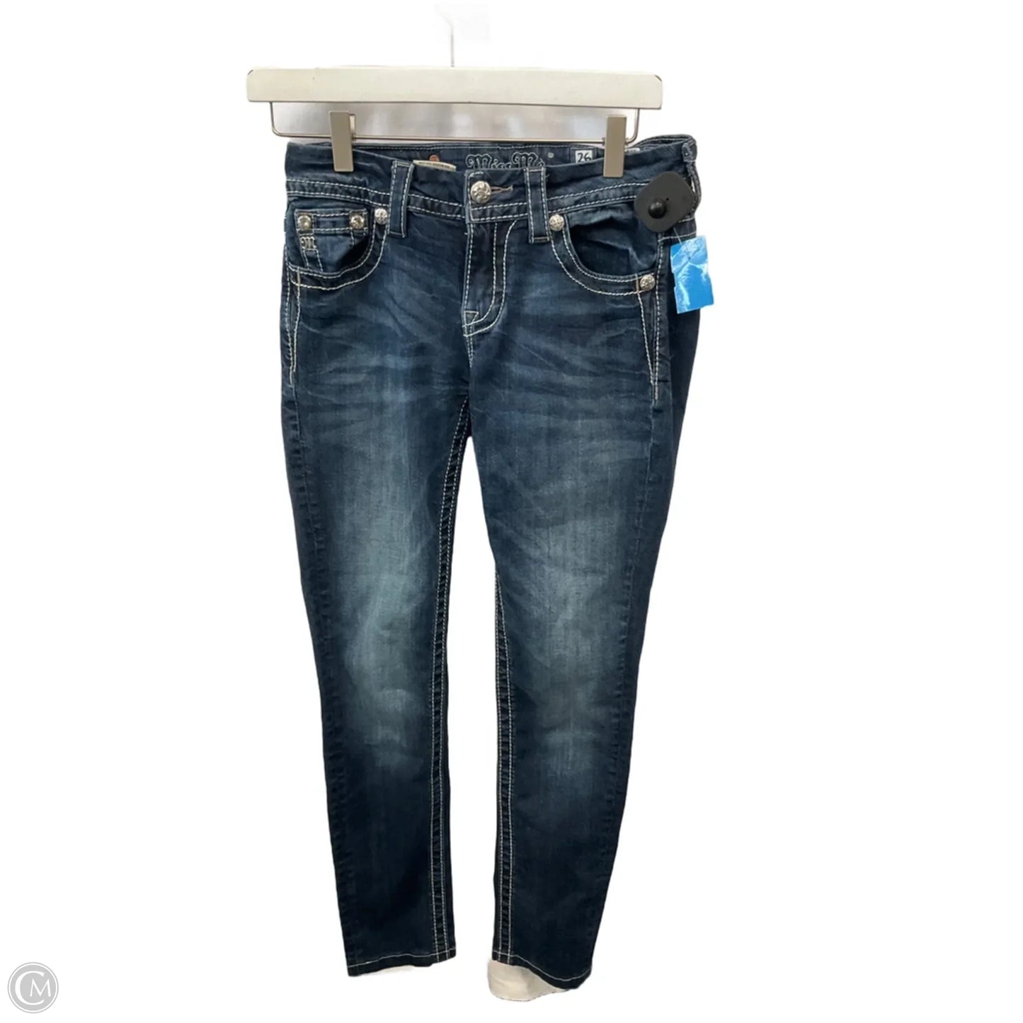 Jeans Skinny By Miss Me In Blue Denim, Size: 2