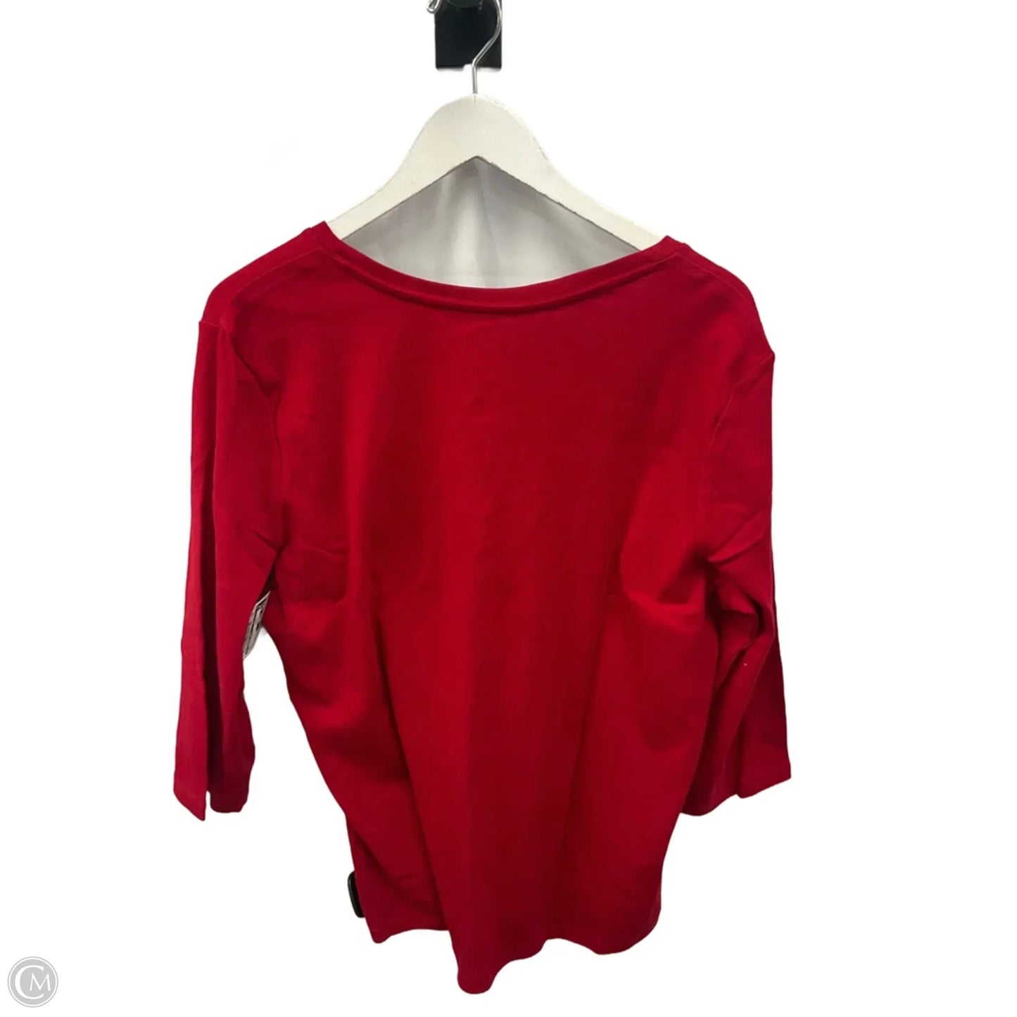 Top 3/4 Sleeve By St Johns Bay In Red, Size: Xxl
