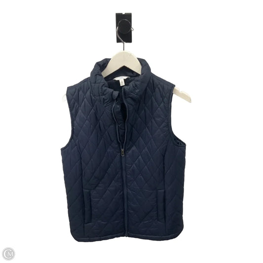 Vest Puffer & Quilted By Time And Tru In Navy, Size: S