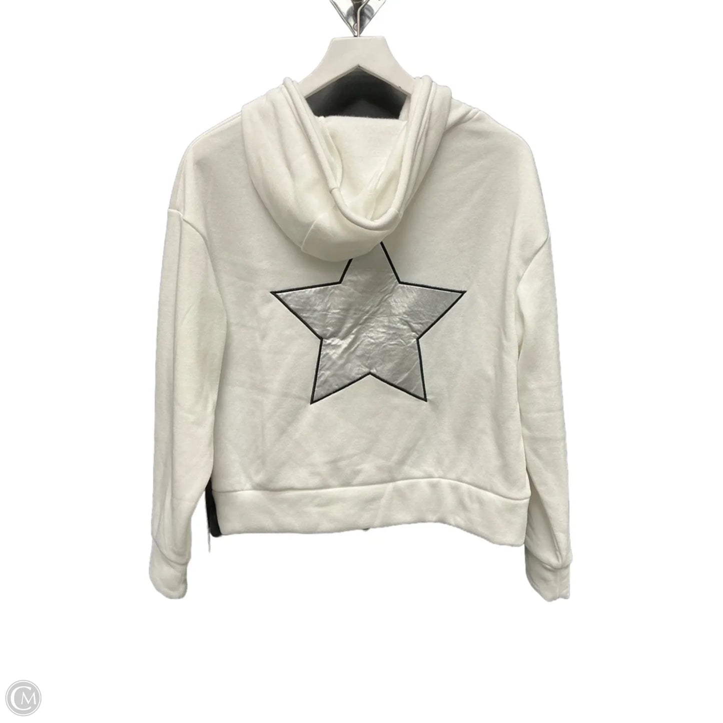 Sweatshirt Hoodie By Cme In White, Size: M