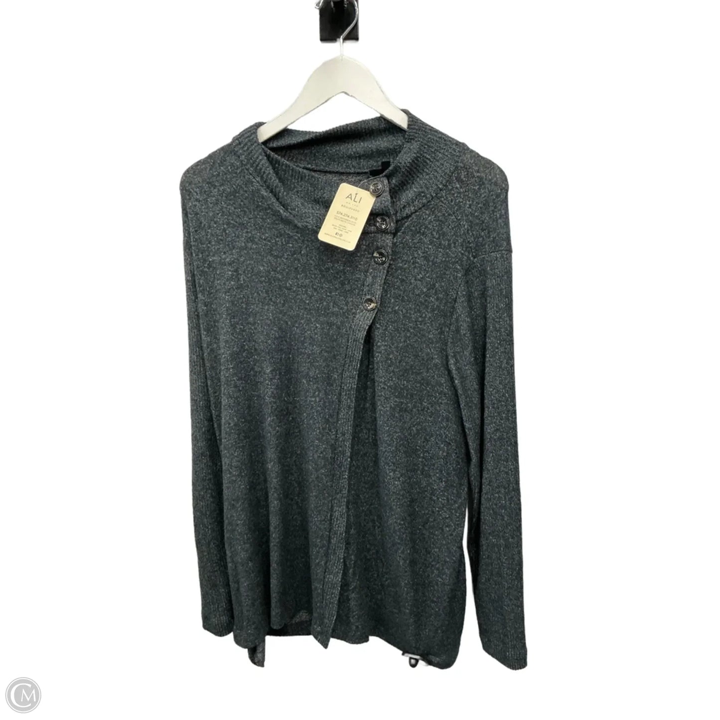 Cardigan By Bobeau In Grey, Size: M