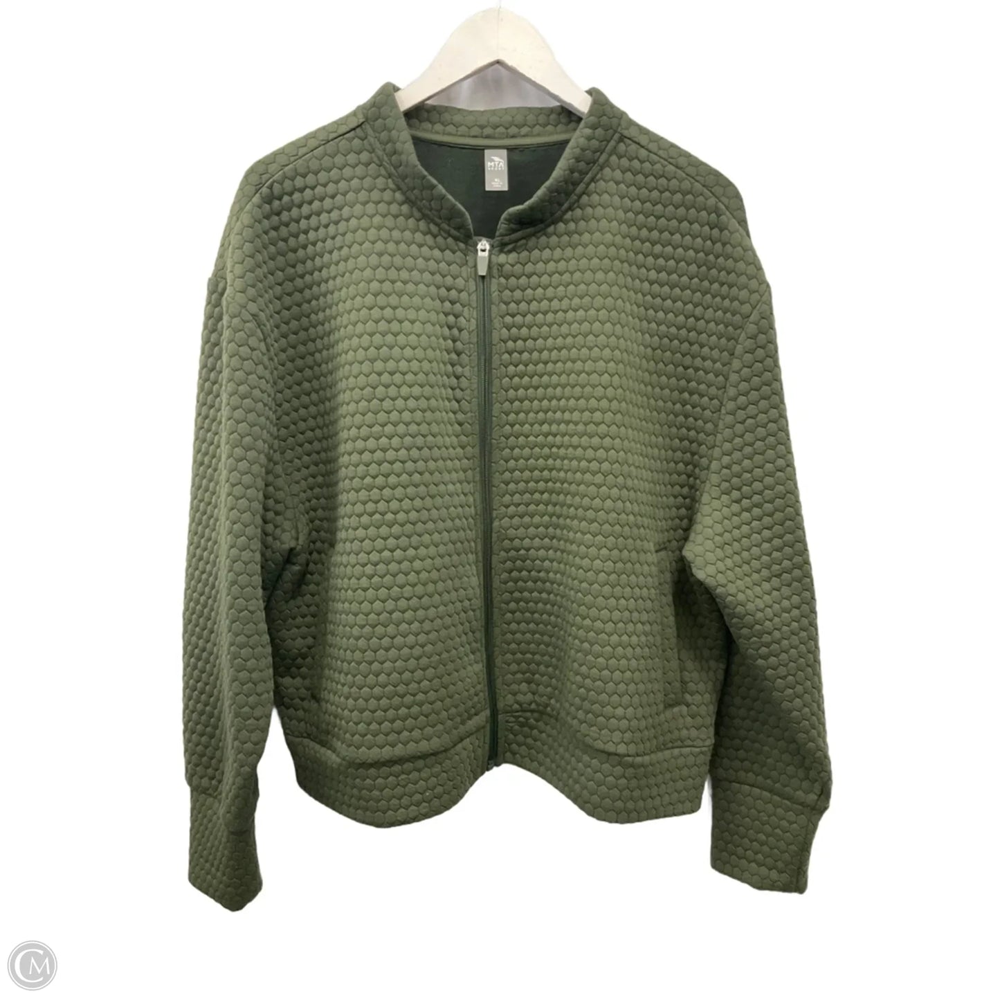Sweatshirt Collar By Mta Sport In Green, Size: Xl