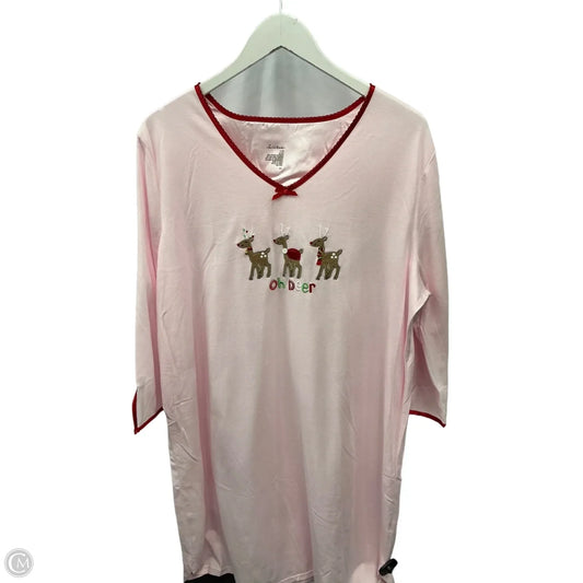 Nightgown By Secret Treasures In Pink, Size: L