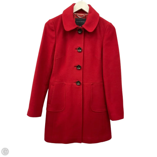Coat Peacoat By Banana Republic In Red, Size: Xs