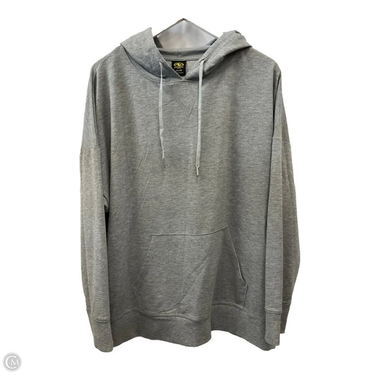 Athletic Sweatshirt Hoodie By Athletic Works In Grey, Size: Xxl