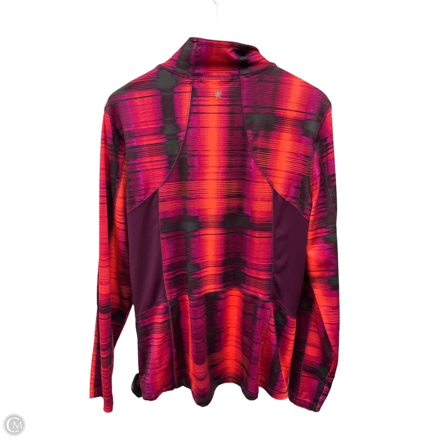 Athletic Top Long Sleeve Collar By Tek Gear In Purple, Size: Xl