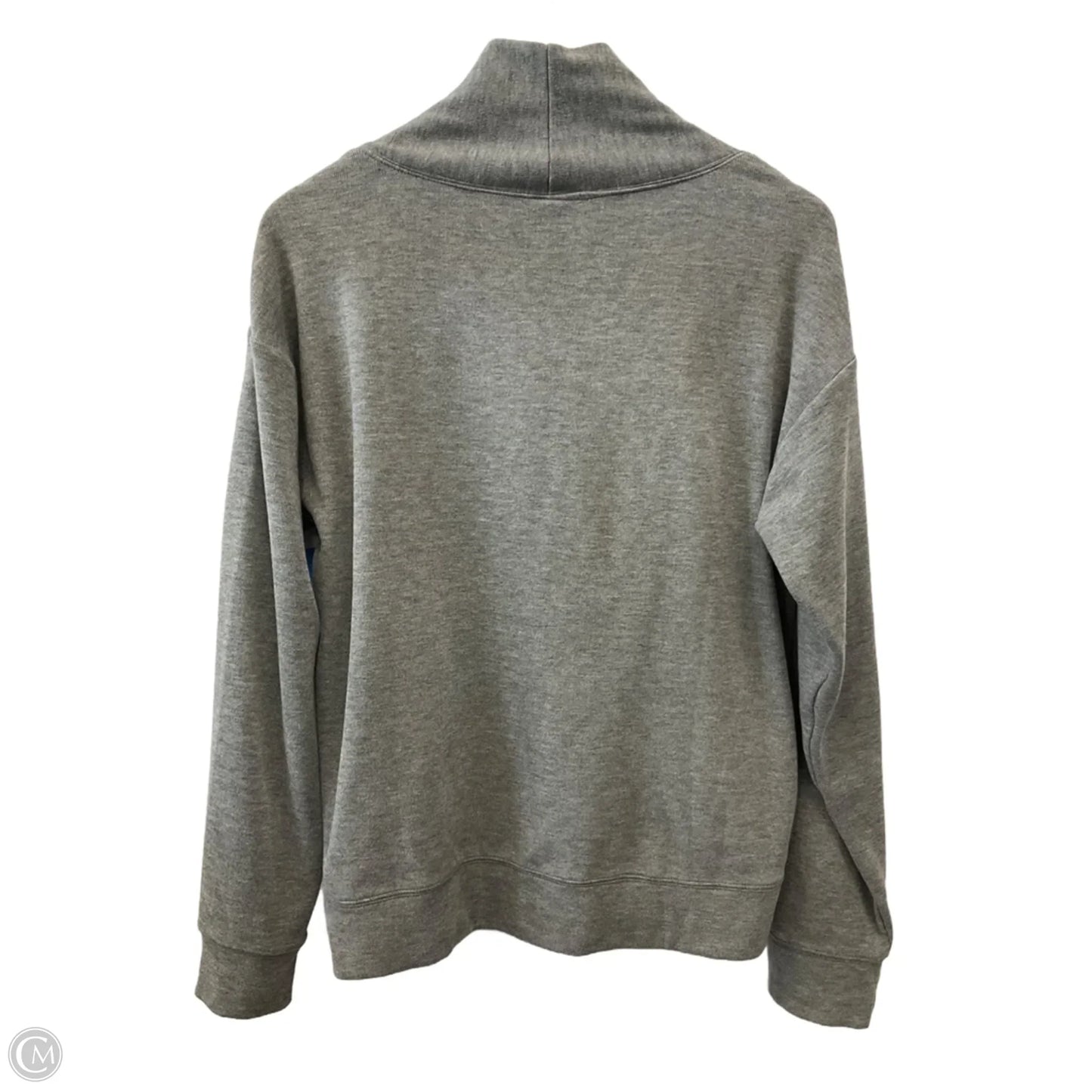 Top Long Sleeve By Bobi In Grey, Size: L