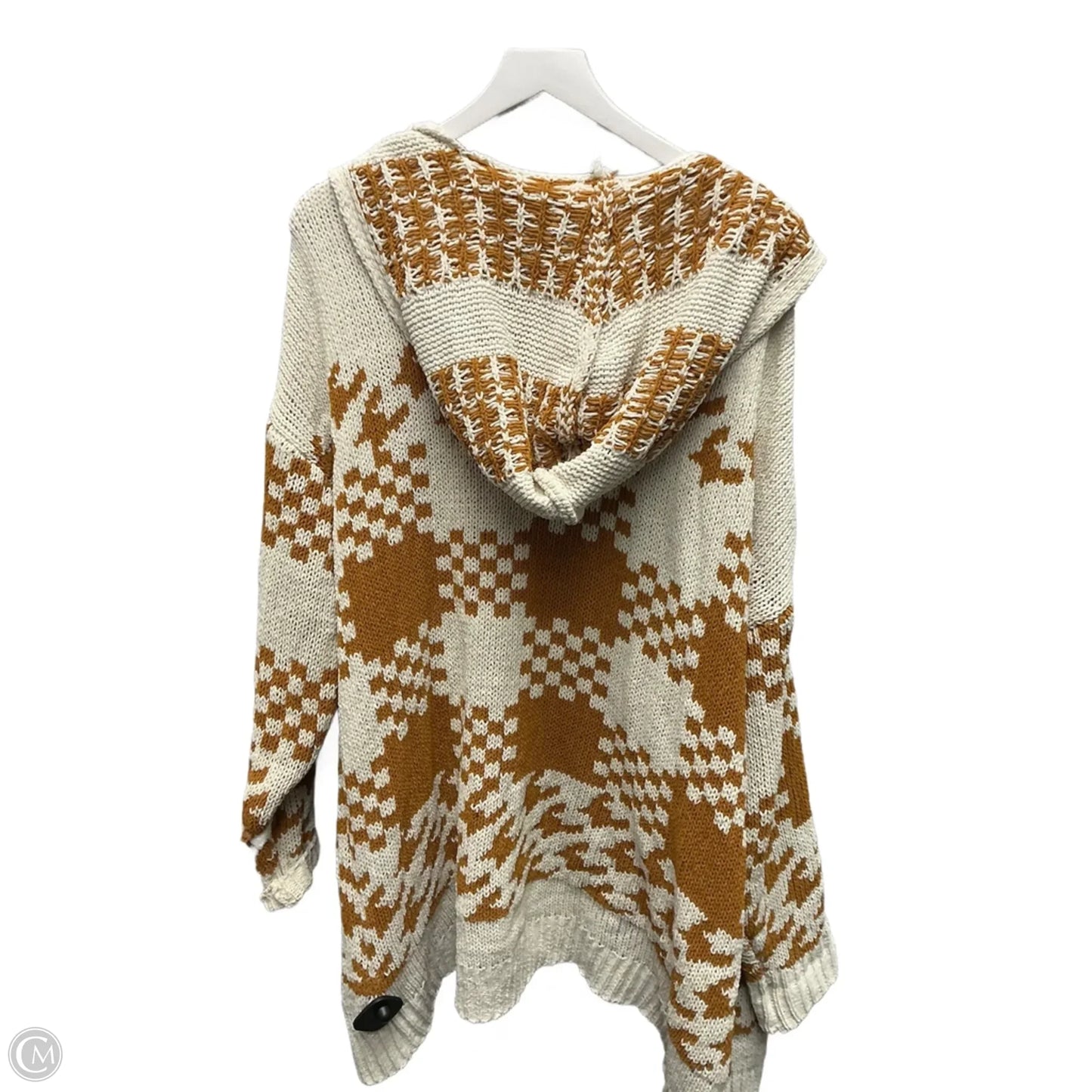 Sweater Cardigan By Rewind In Yellow, Size: 1x