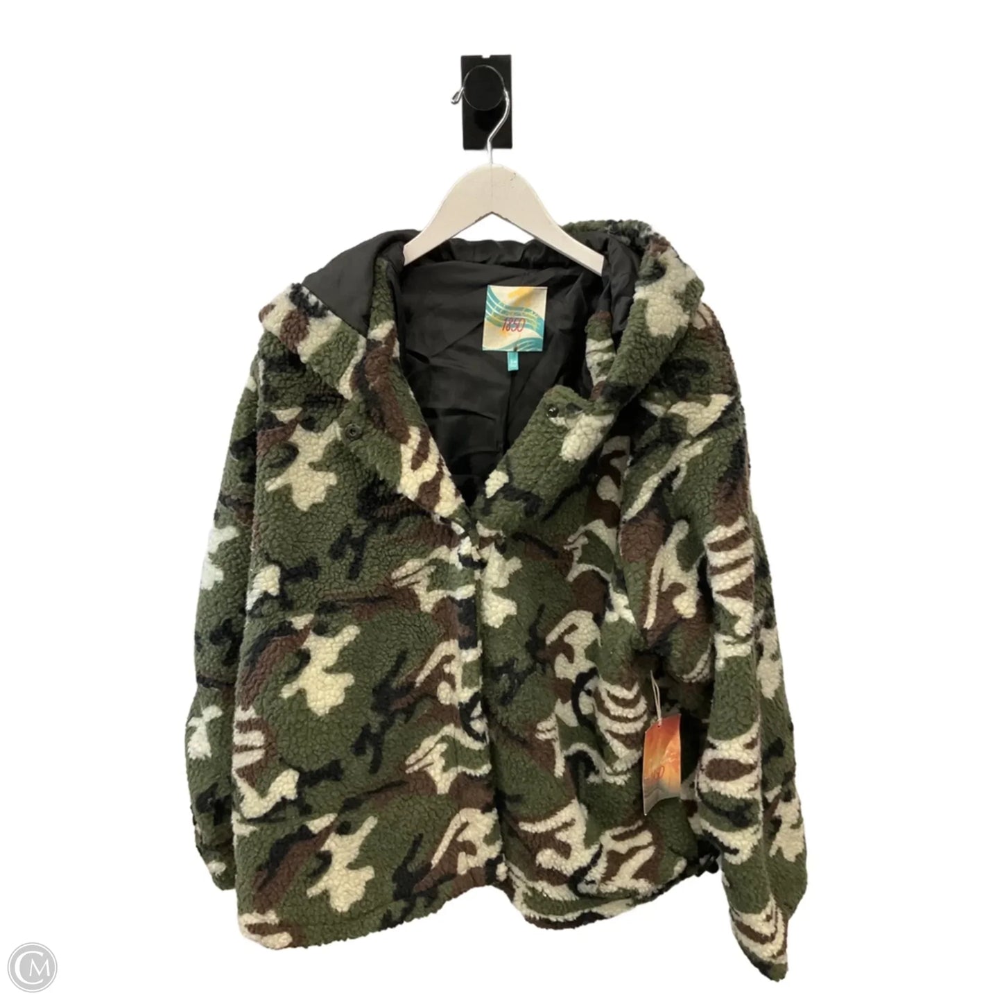 Jacket Fleece By Clothes Mentor In Camouflage Print, Size: 3x
