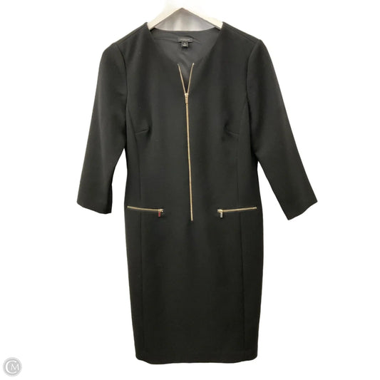 Dress Casual Midi By Ann Taylor In Black, Size: S