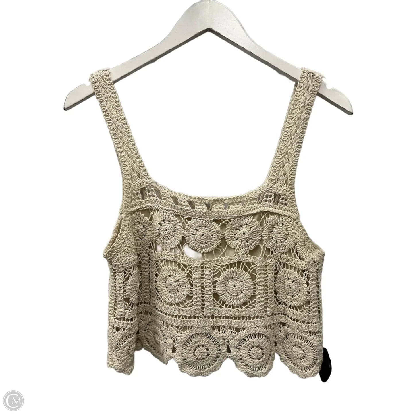 Top Sleeveless By Rebellion In Beige, Size: Xs
