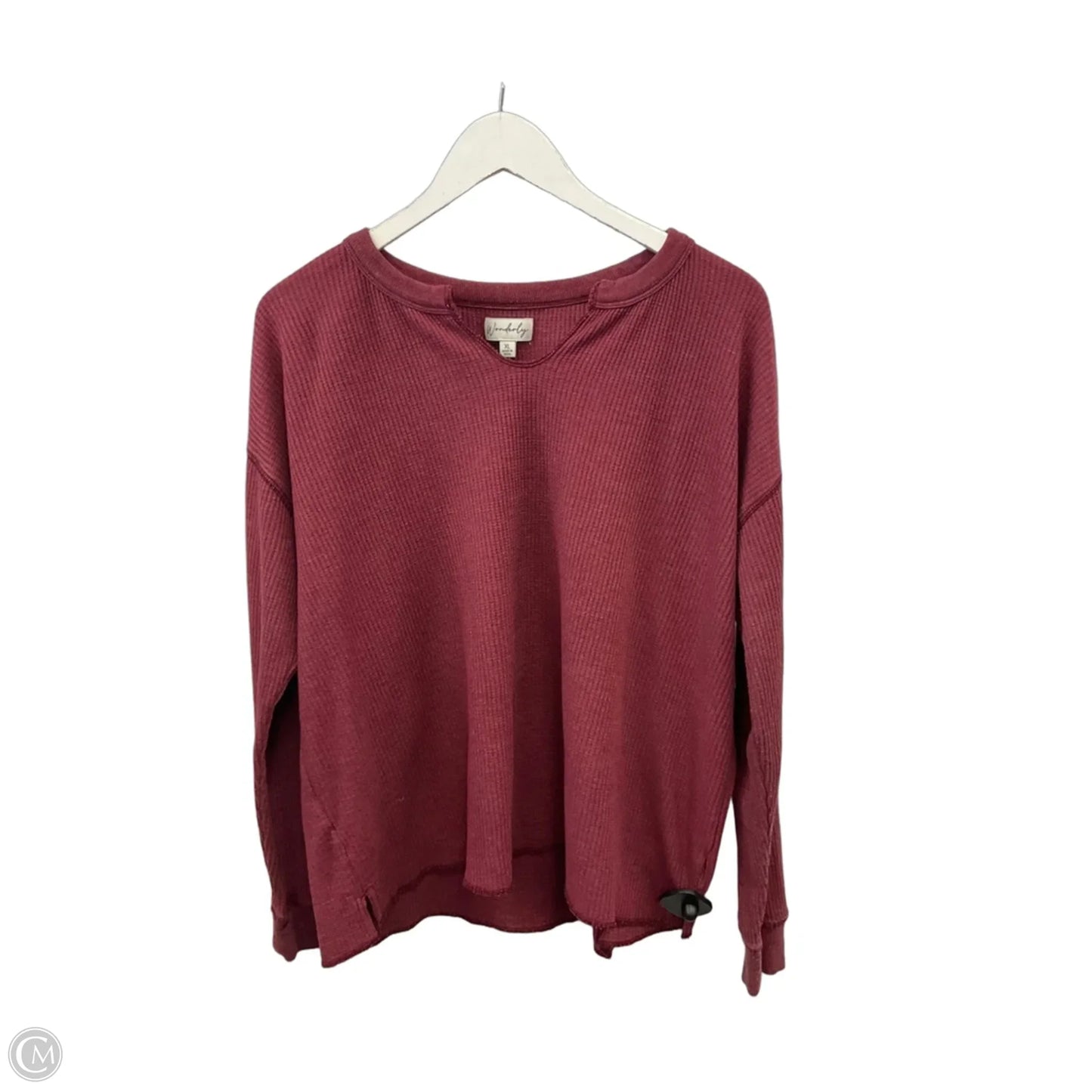 Top Long Sleeve By Wonderly In Red, Size: Xl