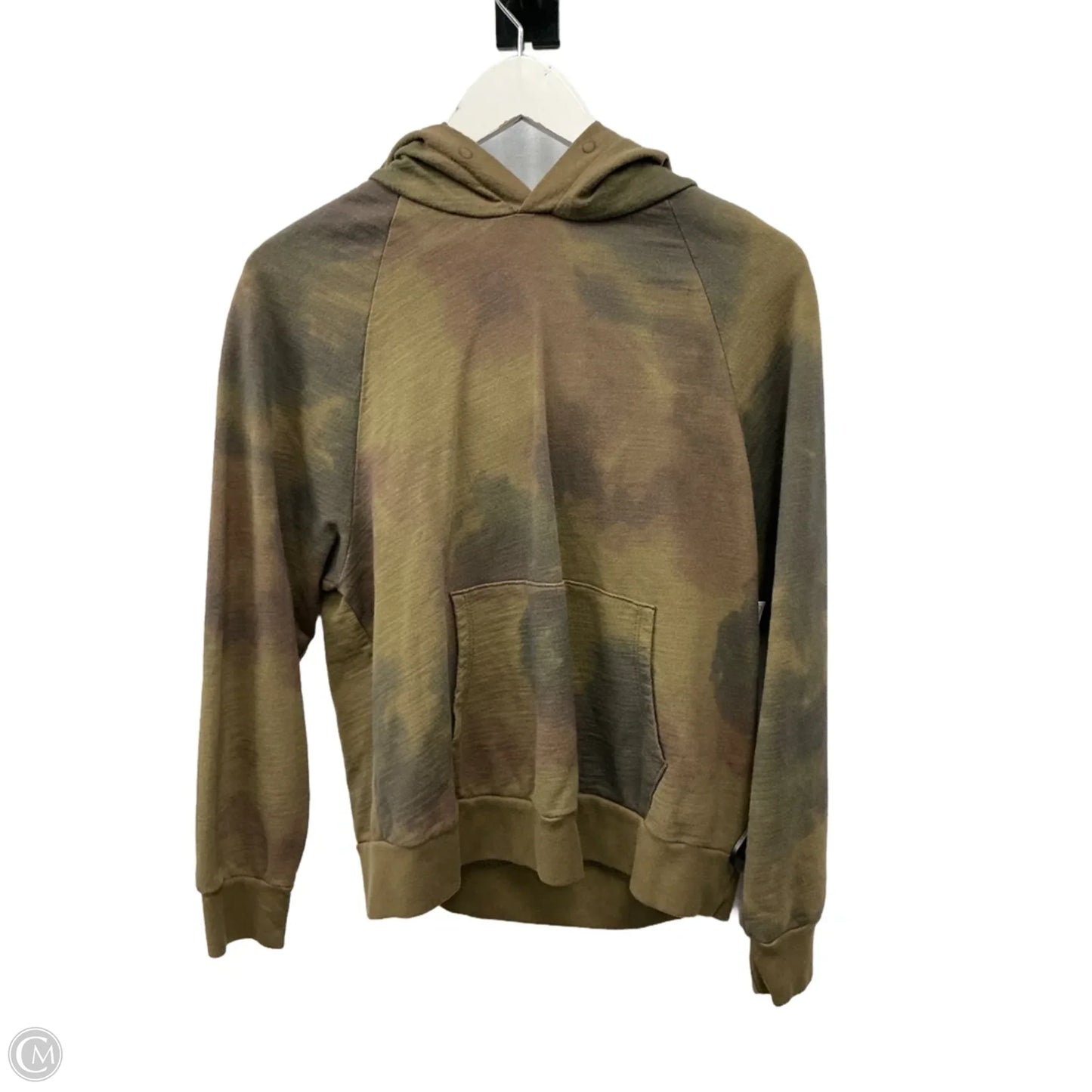 Sweatshirt Hoodie By Adriano Goldschmied In Green, Size: M