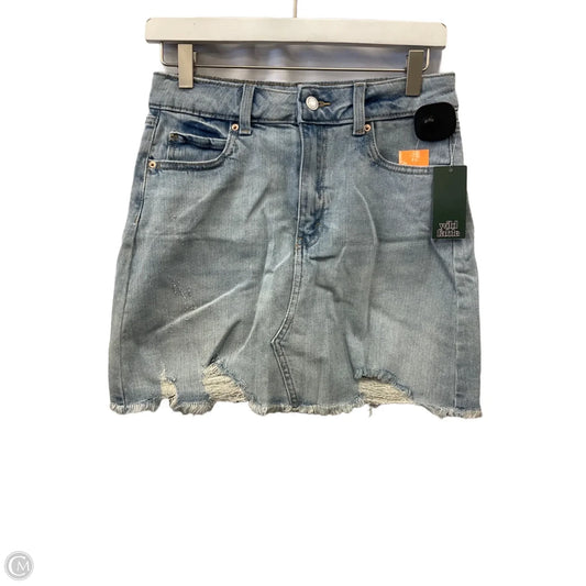 Skirt Mini & Short By Wild Fable In Blue Denim, Size: 6