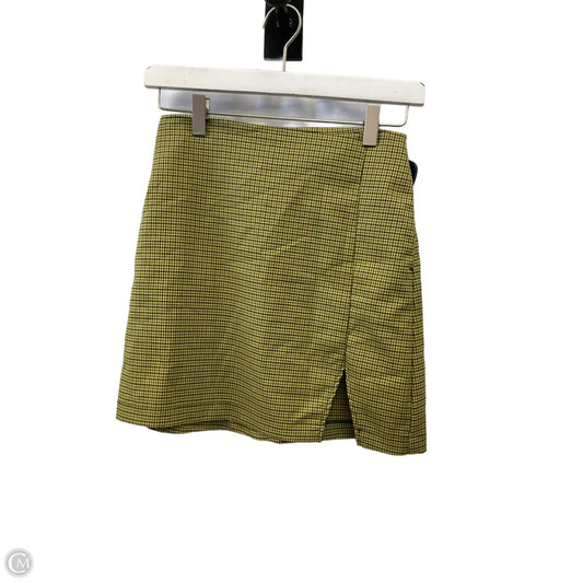 Skirt Mini & Short By Urban Outfitters In Yellow, Size: Xs