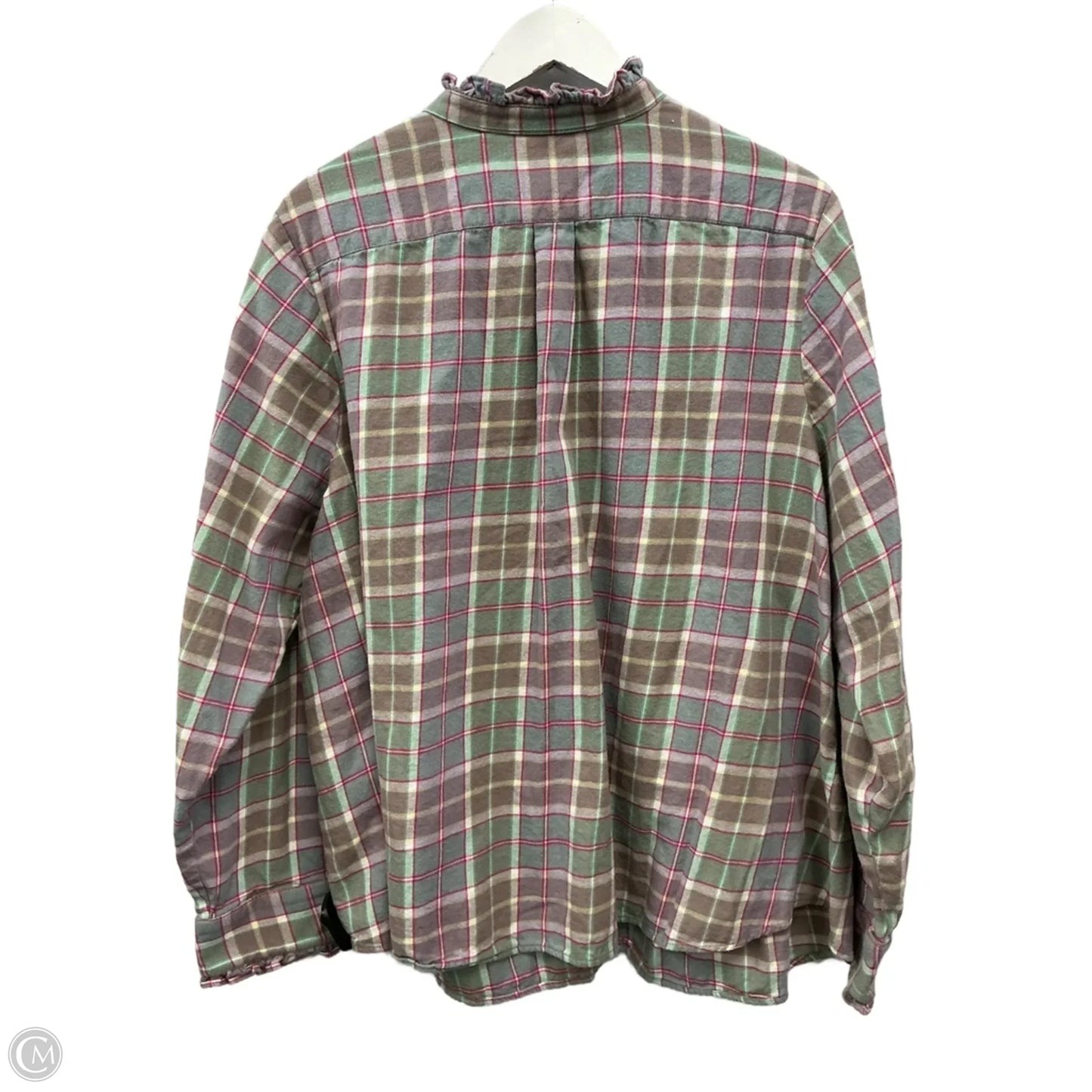 Top Long Sleeve By Lands End In Purple, Size: 3x