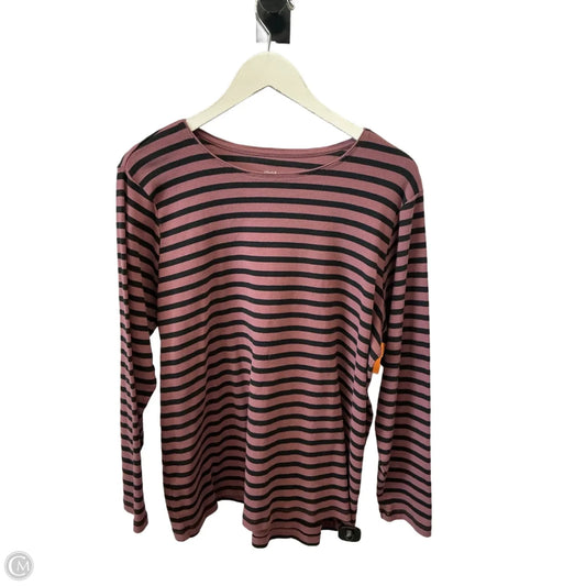 Top Long Sleeve By Cj Banks In Purple, Size: 2x