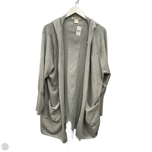 Sweater Cardigan By Clothes Mentor In Grey, Size: 3x