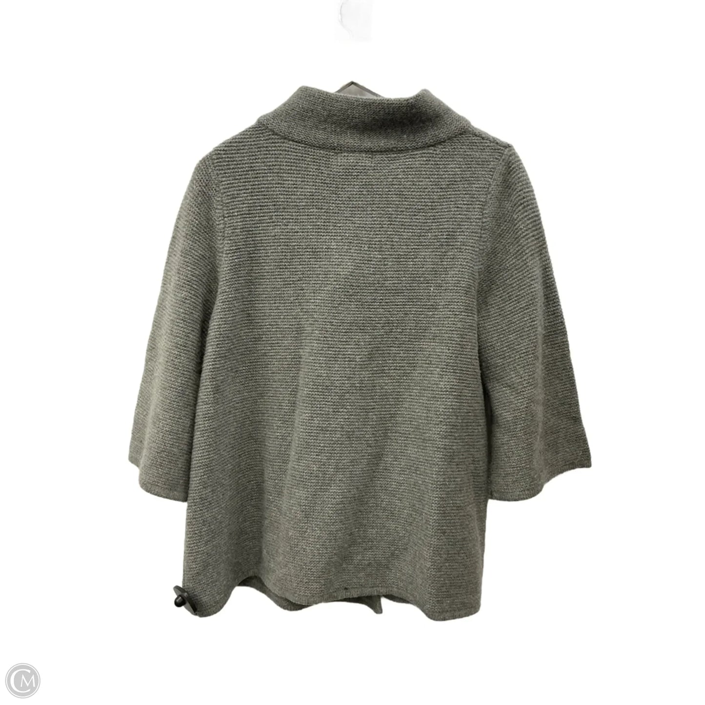 Sweater Cardigan By Carole Little In Grey, Size: 1x