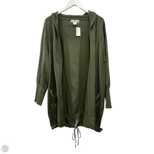 Sweater Cardigan By Clothes Mentor In Green, Size: 3x