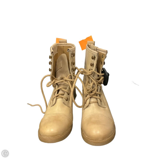 Boots Ankle Heels By Steve Madden In Tan, Size: 8.5