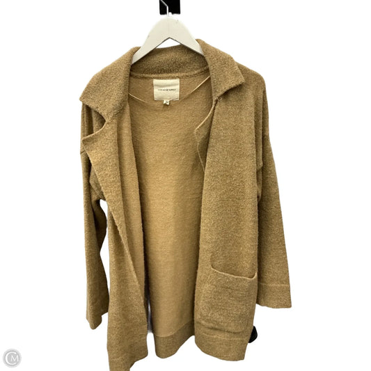 Sweater Cardigan By Thread And Supply In Tan, Size: M