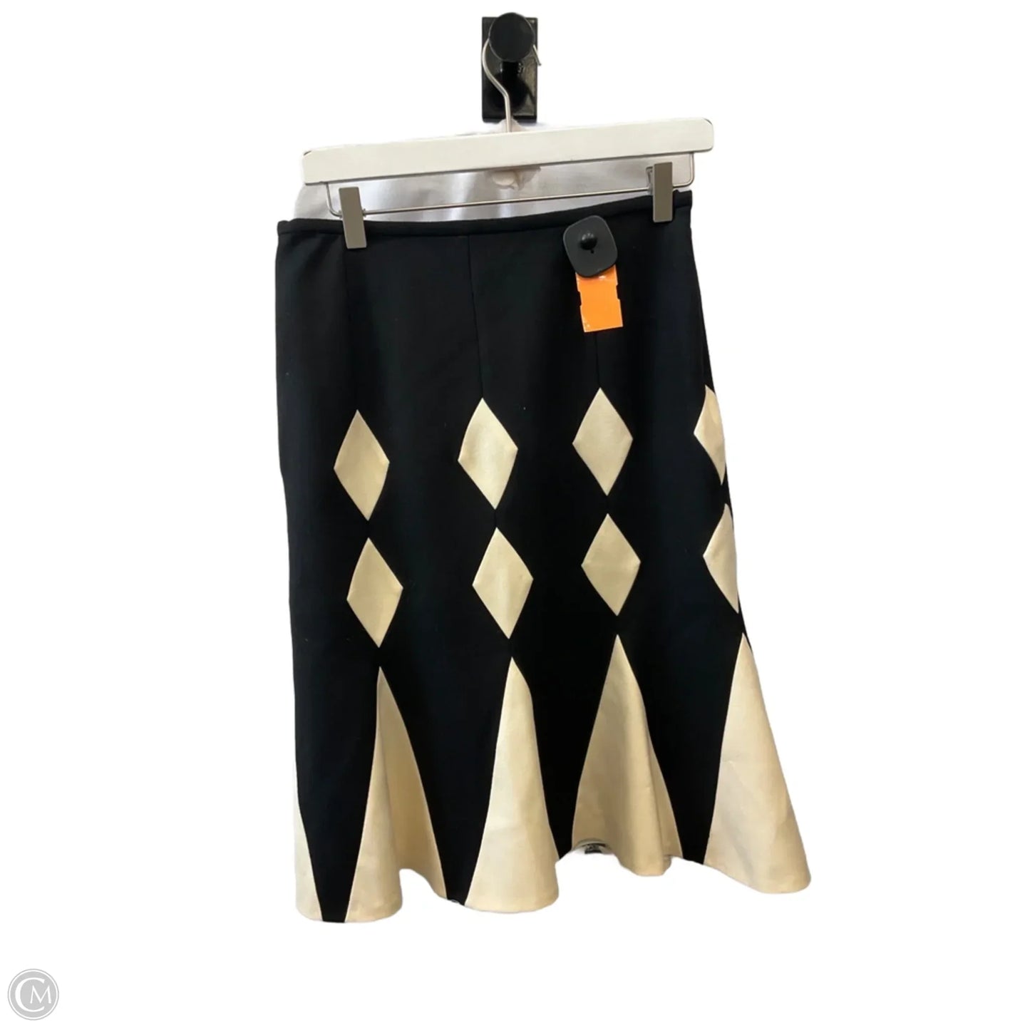 Skirt Midi By Carlisle In Black & Cream, Size: 6