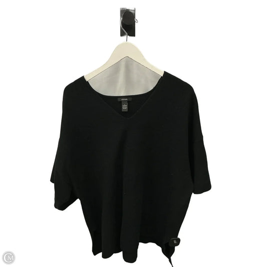 Top Short Sleeve By Alfani In Black, Size: L