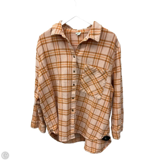 Top Long Sleeve By Aerie In Orange, Size: Xl