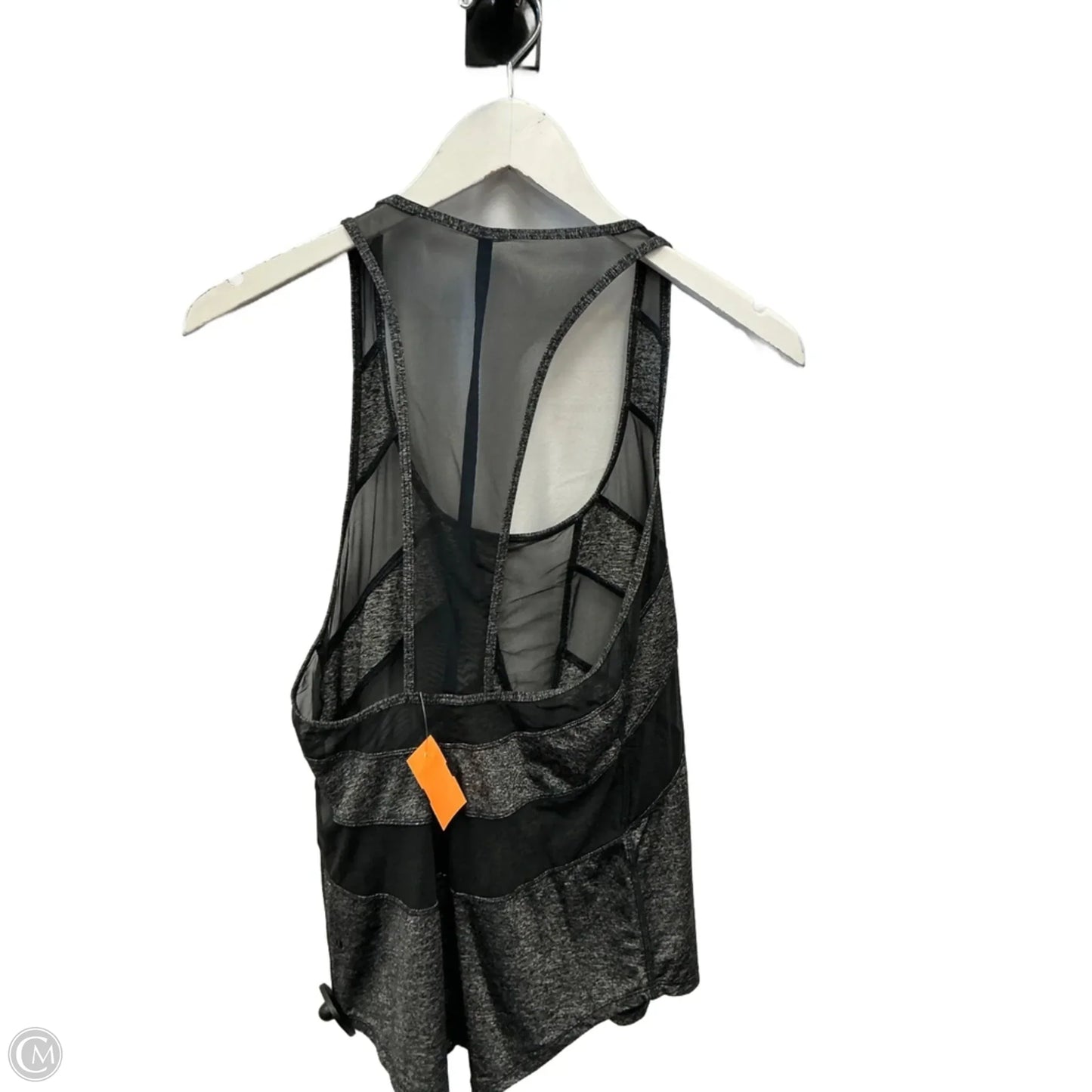 Athletic Tank Top By Lululemon In Black & Grey, Size: S