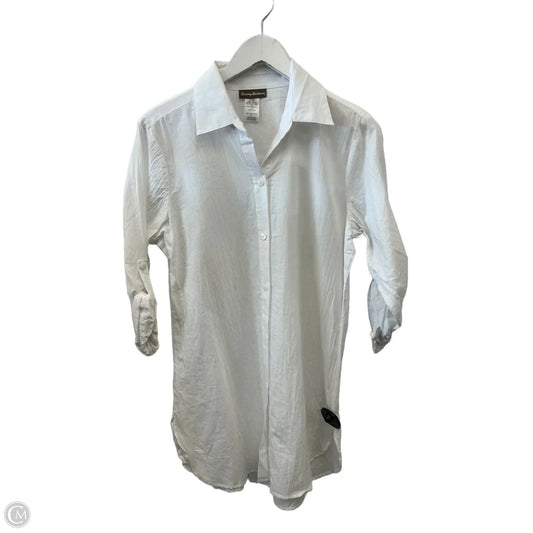 Top Long Sleeve By Tommy Bahama In White, Size: S