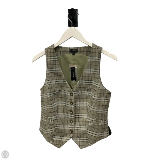Vest Other By Express In Green, Size: S