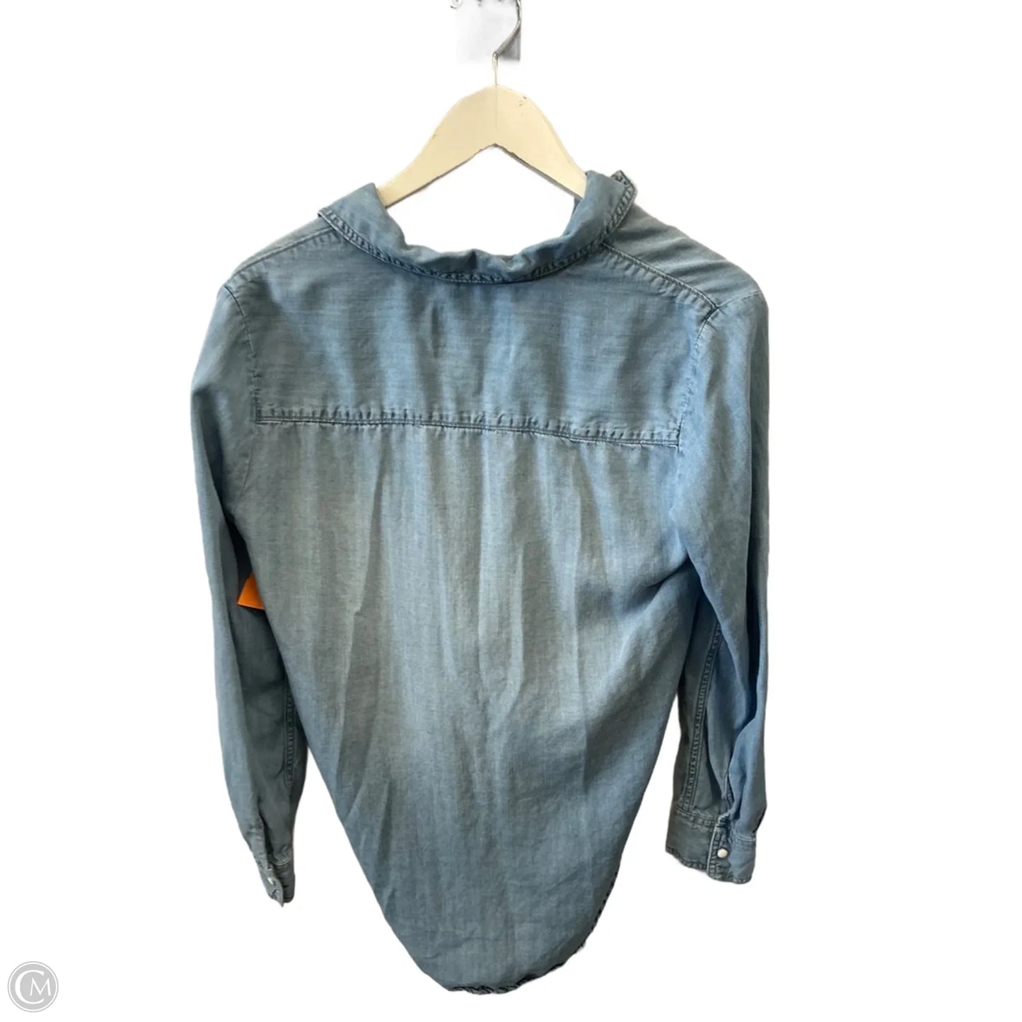 Top Long Sleeve By Lola River In Blue Denim, Size: S