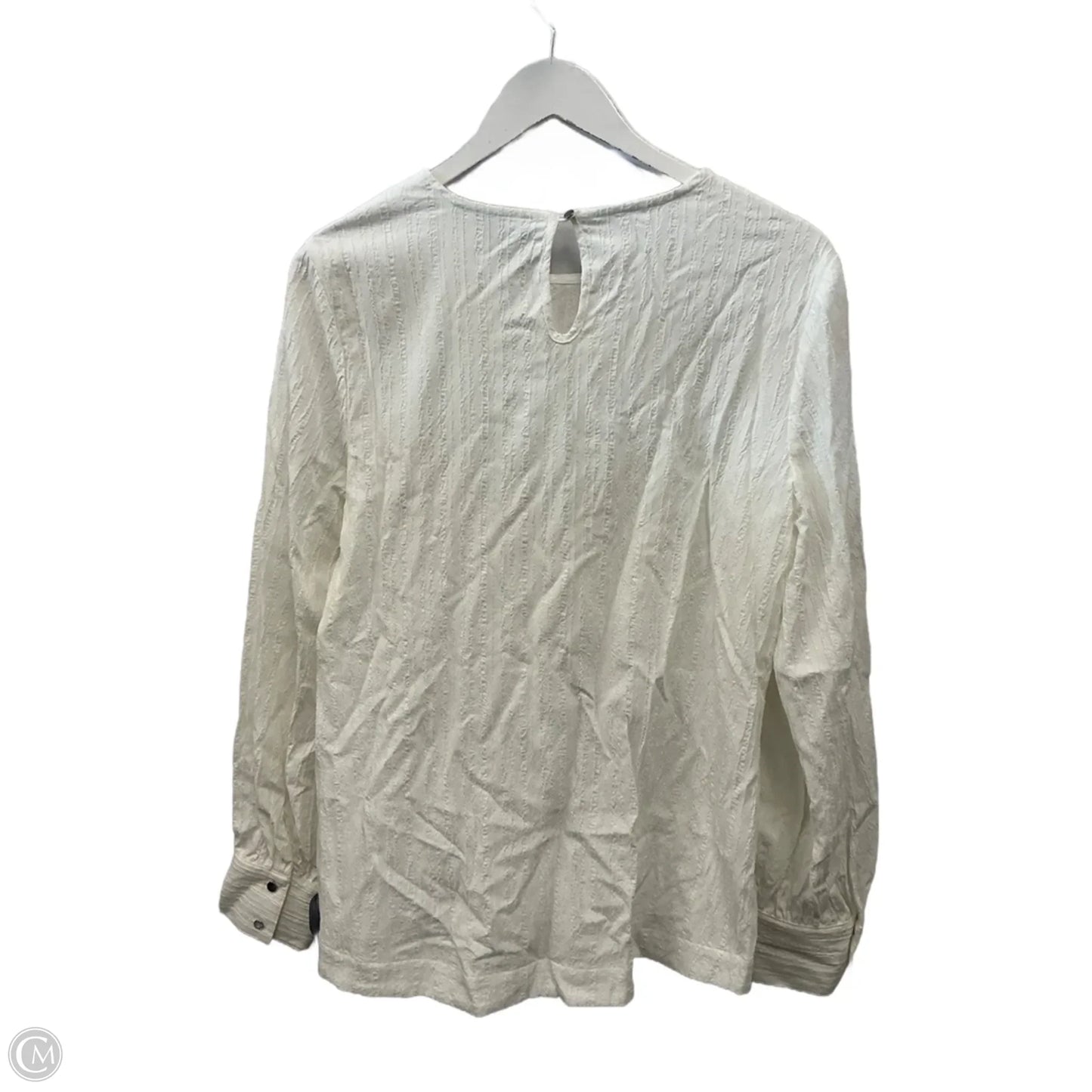 Top Long Sleeve By Marled In White, Size: M