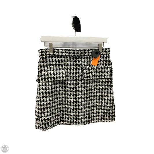 Skirt Mini & Short By H&m In Black & White, Size: 6
