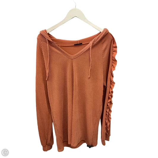 Top Long Sleeve By Heimish Usa In Orange, Size: 1x
