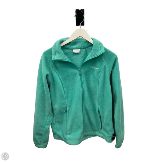 Jacket Fleece By Columbia In Green, Size: M