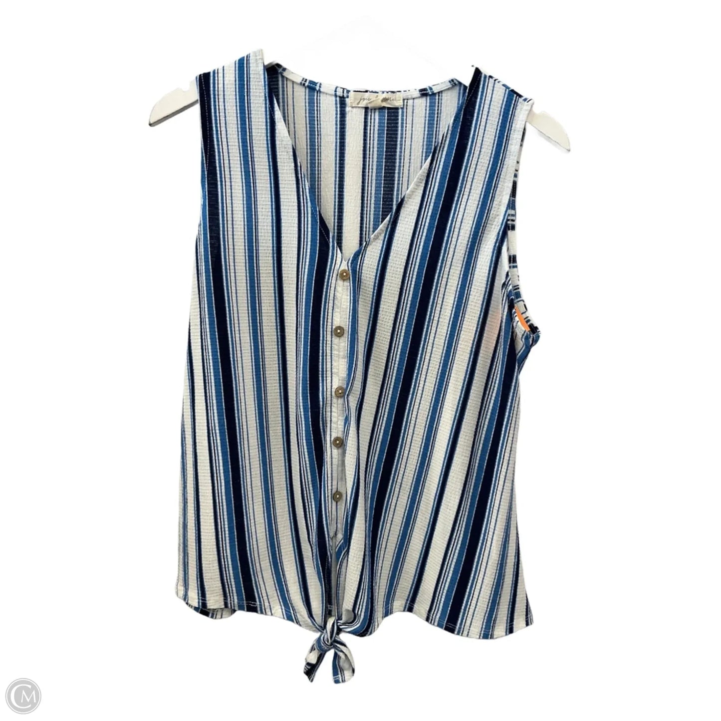 Top Sleeveless By Clothes Mentor In Blue, Size: L