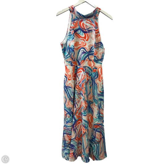 Dress Casual Midi By T Tahari In Purple & White, Size: M