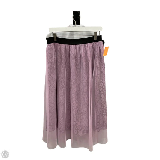 Skirt Midi By Elle In Purple, Size: L