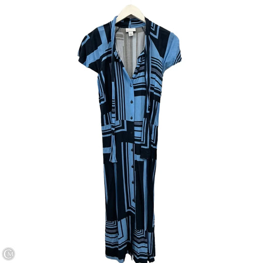 Dress Casual Midi By Liz Claiborne In Blue, Size: S