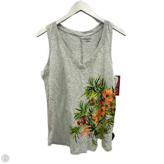 Top Sleeveless By Merona In Grey, Size: L